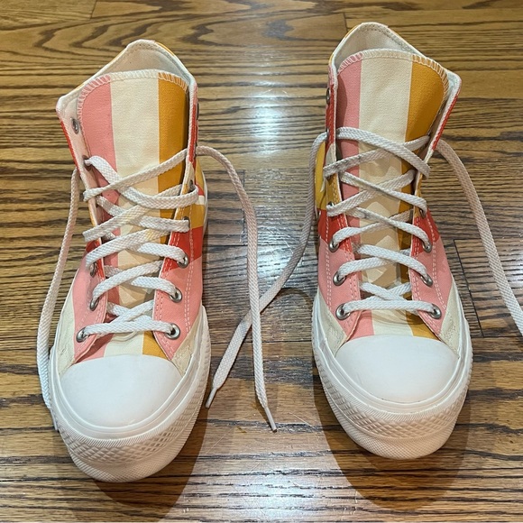 Converse Women's Chuck Taylor Allstar Lift Platform Sneakers Summer Spirit Sz 10 - Picture 12 of 13